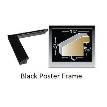 Walnut Wood Frame Poster (24x36) B730