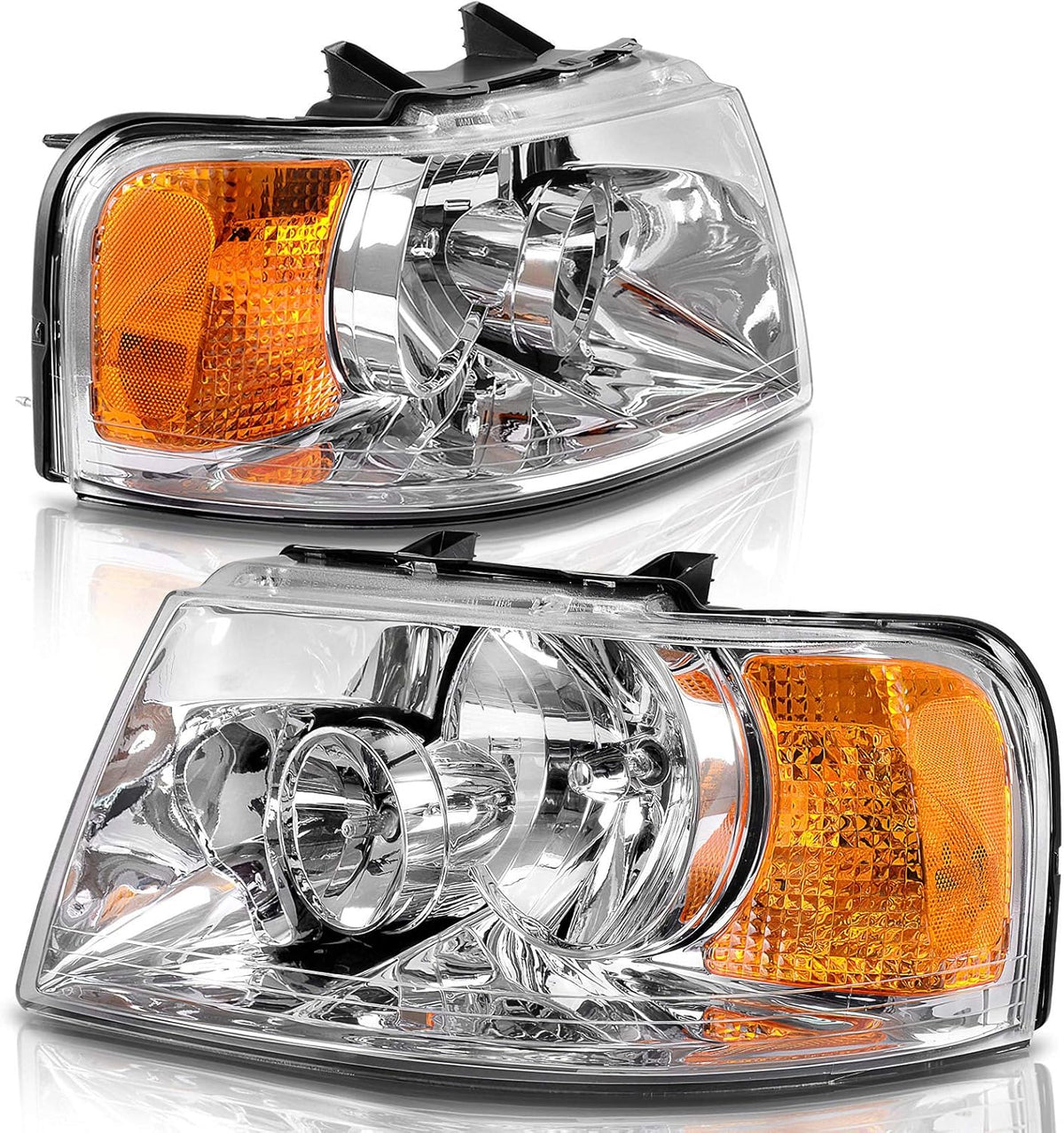 Chrome Housing Headlights Assembly for Ford Expedition R943318