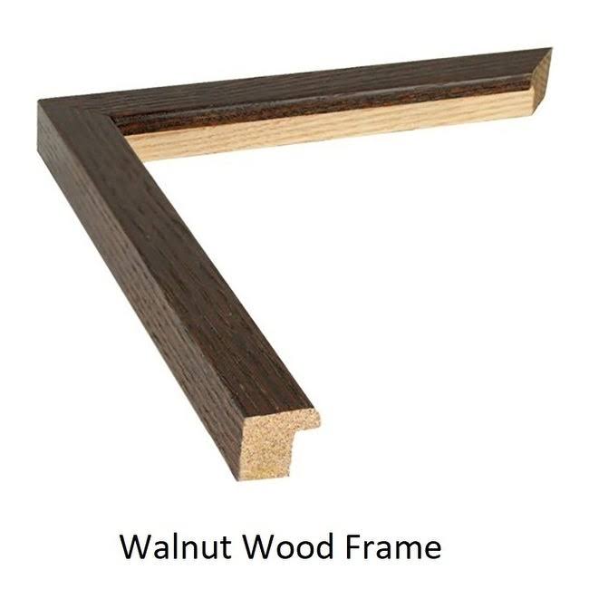 Walnut Wood Frame Poster (24x36) B730