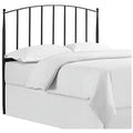 Queen Metal Spindle Headboard in Charcoal Black W164362