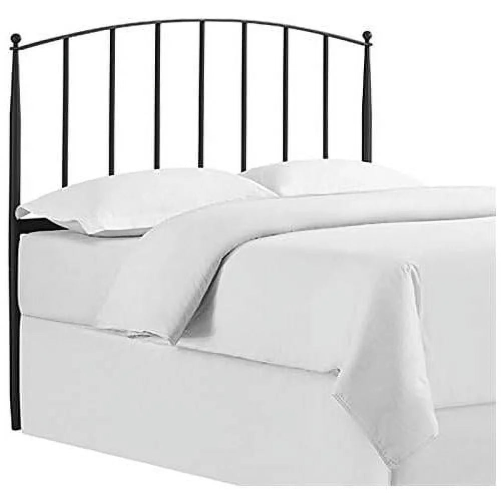 Queen Metal Spindle Headboard in Charcoal Black W164362