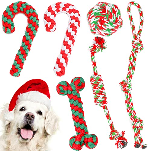 Christmas Dog Rope Toys 6 Pack H11852