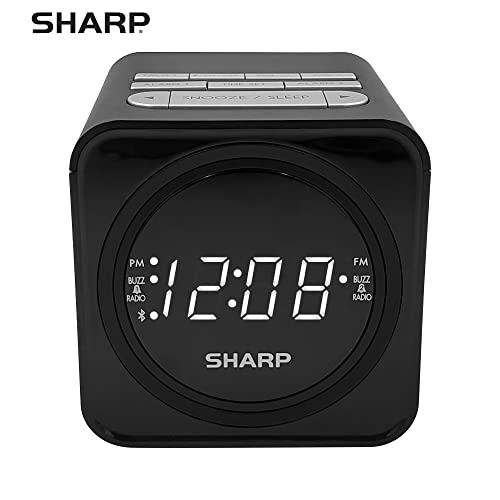 FM Clock Radio with Bluetooth Speaker and Dual Alarms S73773