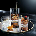 Spinning Crystal Glasses 7 Piece Set with Pitcher B810441