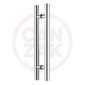 12 inch Brushed Stainless Steel Pull Push Door Handles F3001