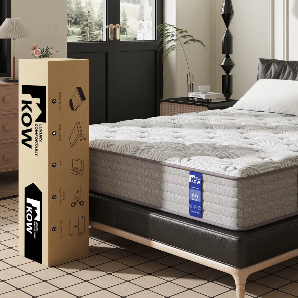 12 Full Size Gel Memory Foam Pocket Spring Hybrid Mattress Q148