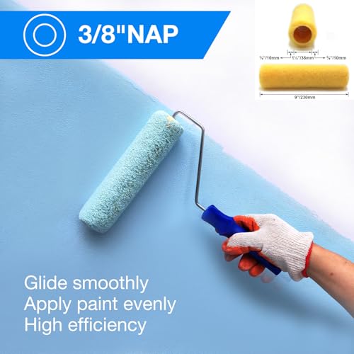 18 piece 9 inch paint roller set F1123
