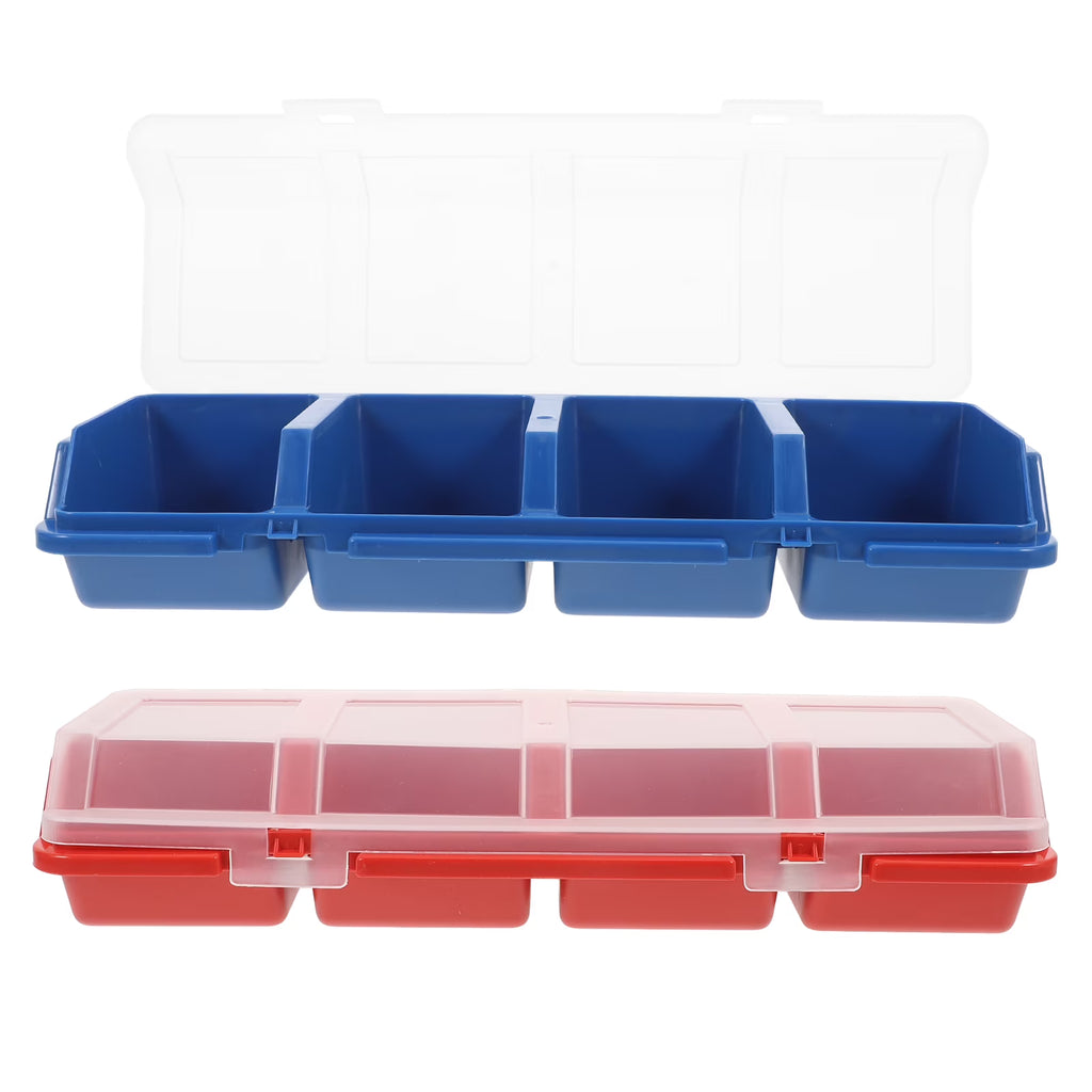 2 Pcs Screw and Nail Organizers Storage Parts Box C314