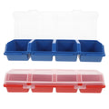 2 Pcs Screw and Nail Organizers Storage Parts Box C314