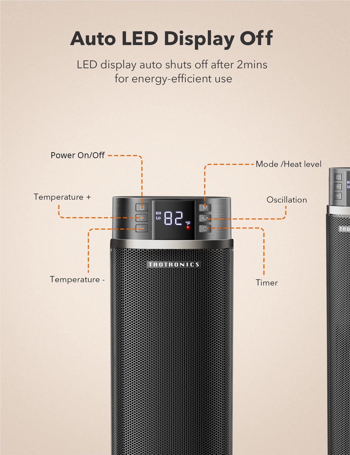 1500W PTC Ceramic Heater with Remote Y99285