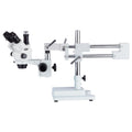 7X-45X Stereo Zoom Microscope on Dual Arm Boom Stand N853