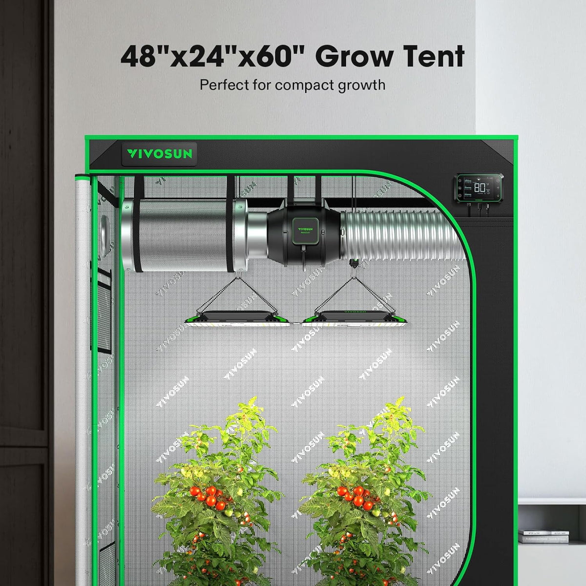 4x2 Grow Tent with Observation Window and Floor Tray V722