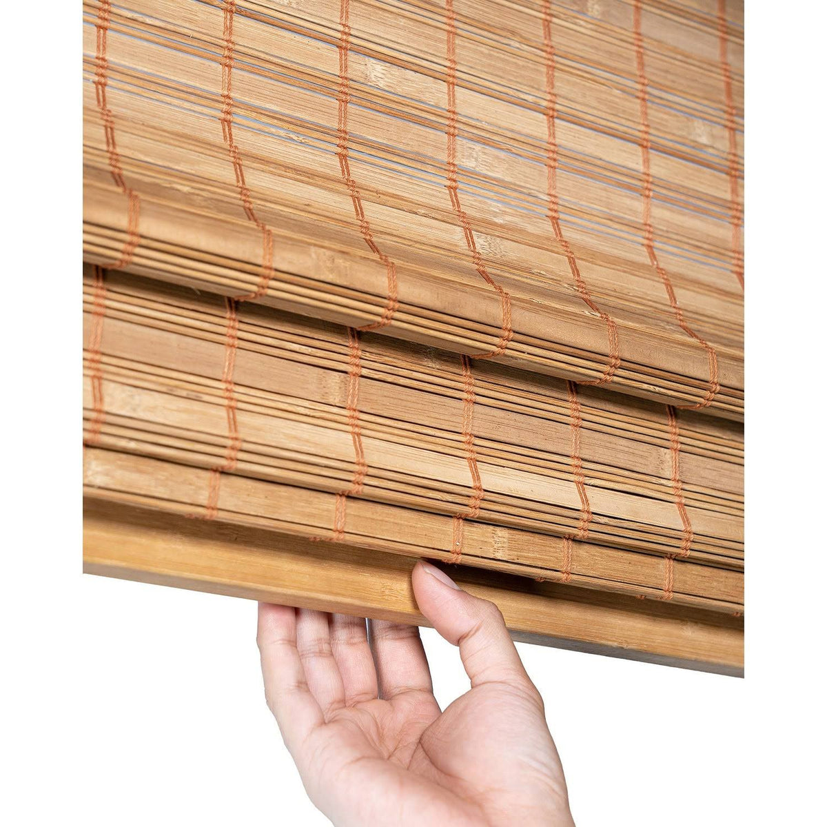 Cordless Bamboo Roman Shades 35 inch x 64 inch K519864