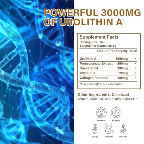 90 Softgels Urolithin A Supplement 1000mg N776
