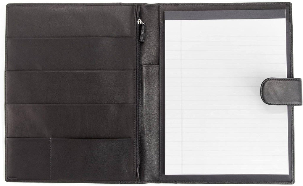 Cognac Full Grain Leather Portfolio A4 Organizer with Tablet Pocket G667
