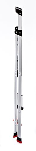 3-Step Lightweight Aluminum Folding Step Ladder with Project Tray, Gray A669837