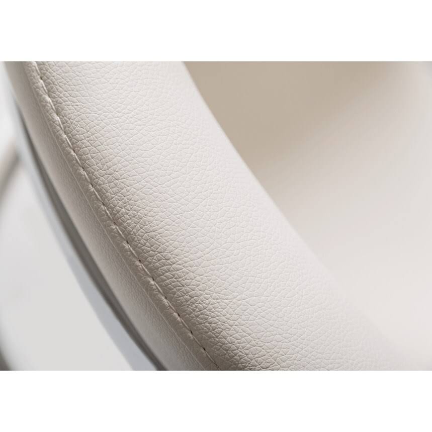 White Leatherette Dining Chair V383872