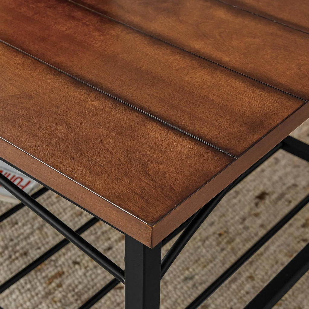 Brown 3 Piece Coffee Table and 2 End Side Tables S3320
