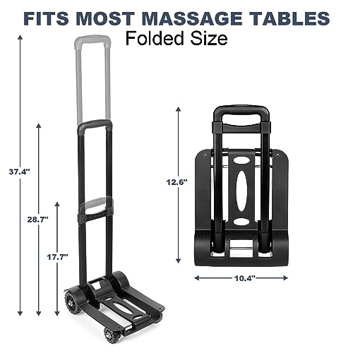 Portable Massage Table Cart with Wheels Foldable U186492