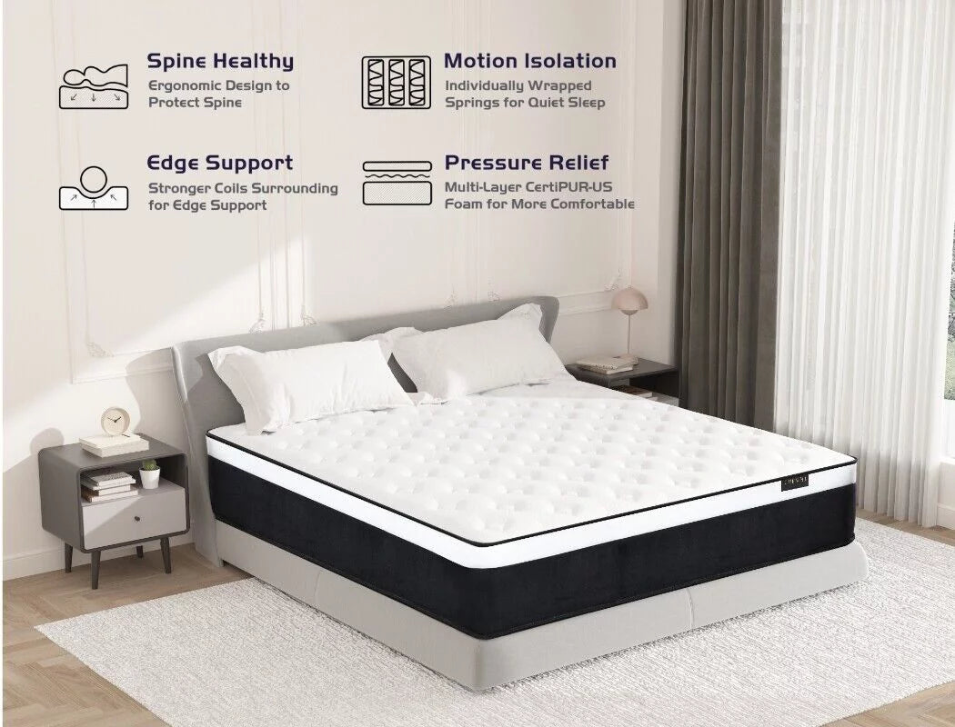 10 inch Hybrid Gel Memory Foam Mattress M68274