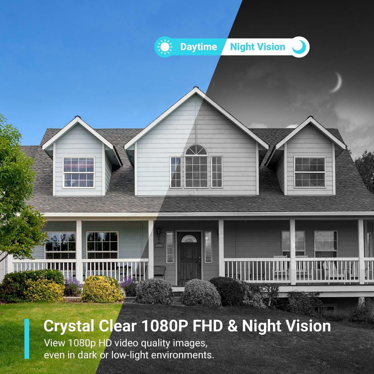 Wireless Outdoor Security Camera with 360° PTZ B764