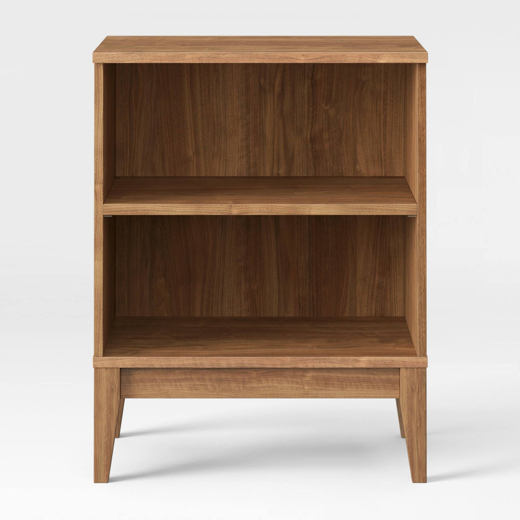 Brown 2 Shelf Bookcase P741