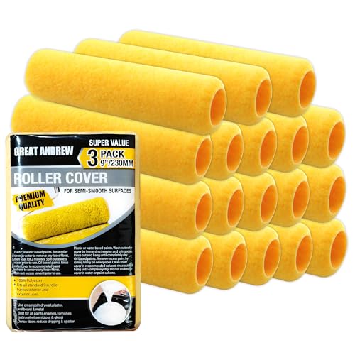 18 piece 9 inch paint roller set F1123