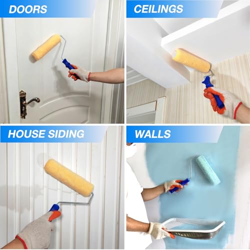 18 piece 9 inch paint roller set F1123