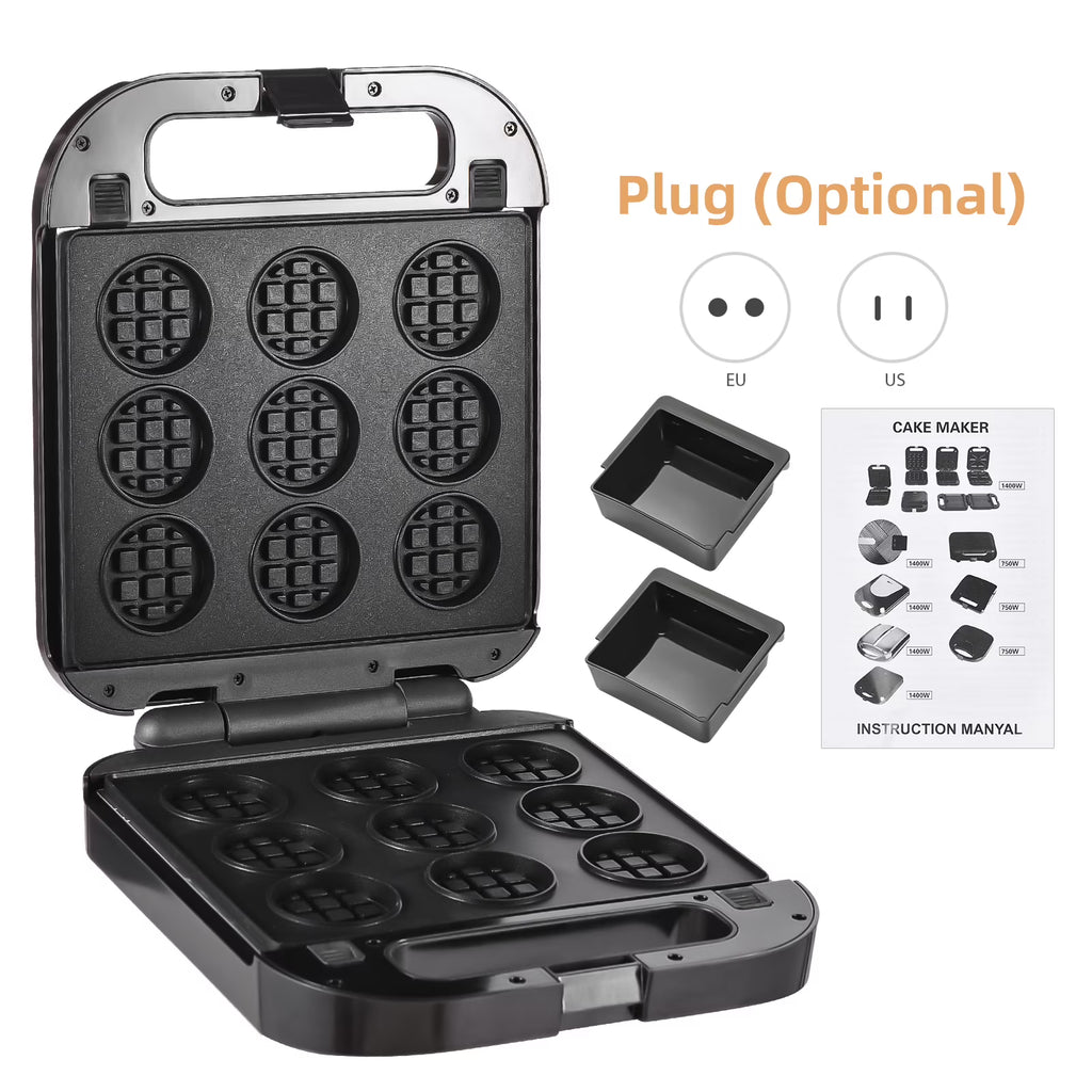 3-in-1 Nonstick Dessert Maker with Removable Plates H252671