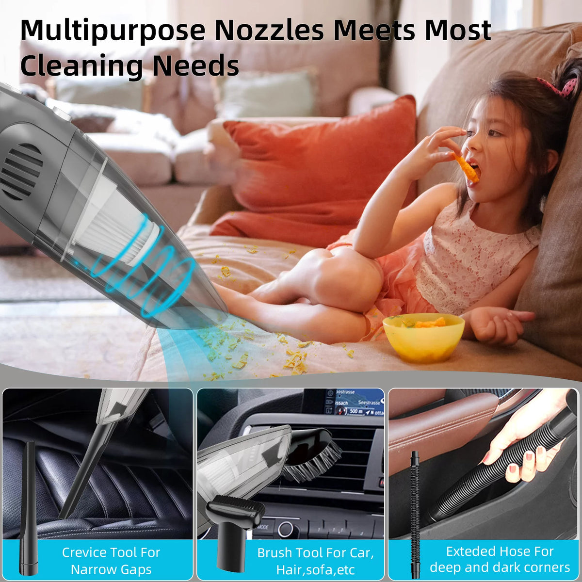 Cordless Handheld Car Vacuum Cleaner N716