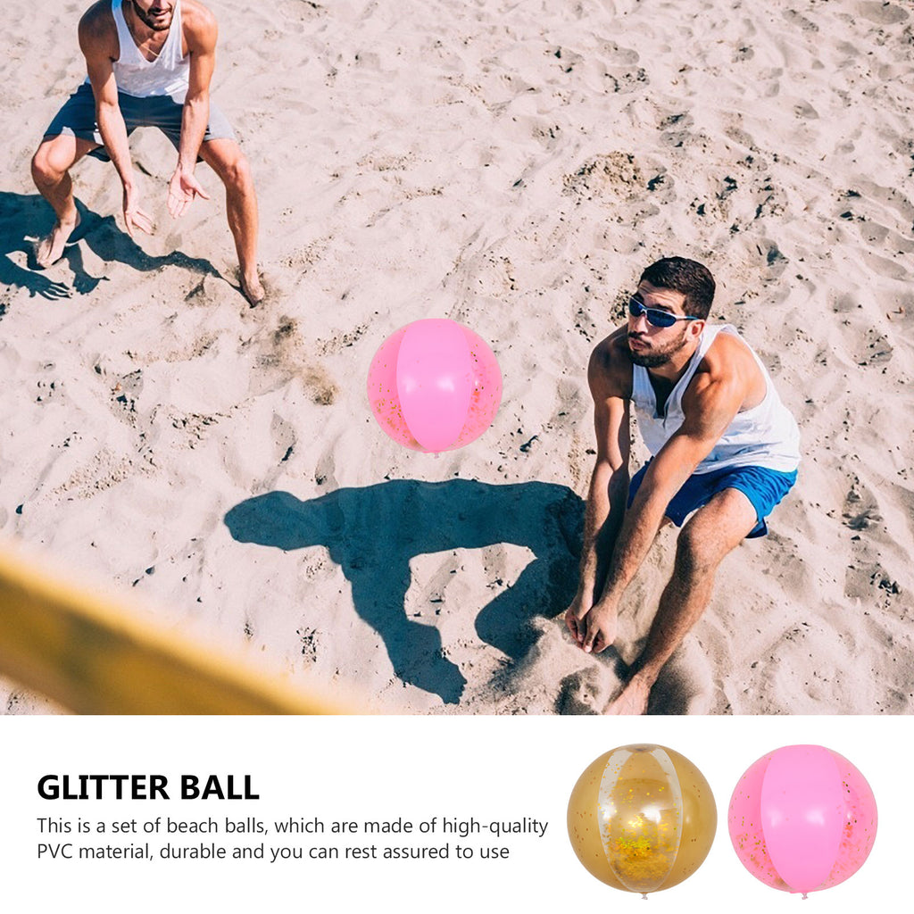 Golden Transparent Beach Balls T2509