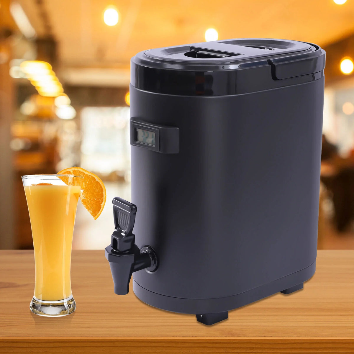 Black Insulated Beverage Dispenser with Handle O529239