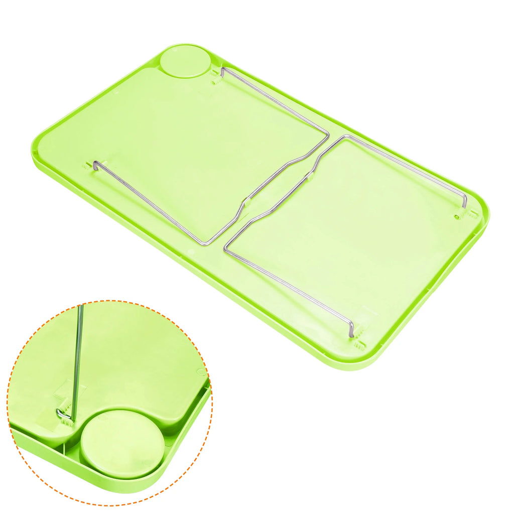 Green 2 Pack Folding Breakfast Tray Table U51596