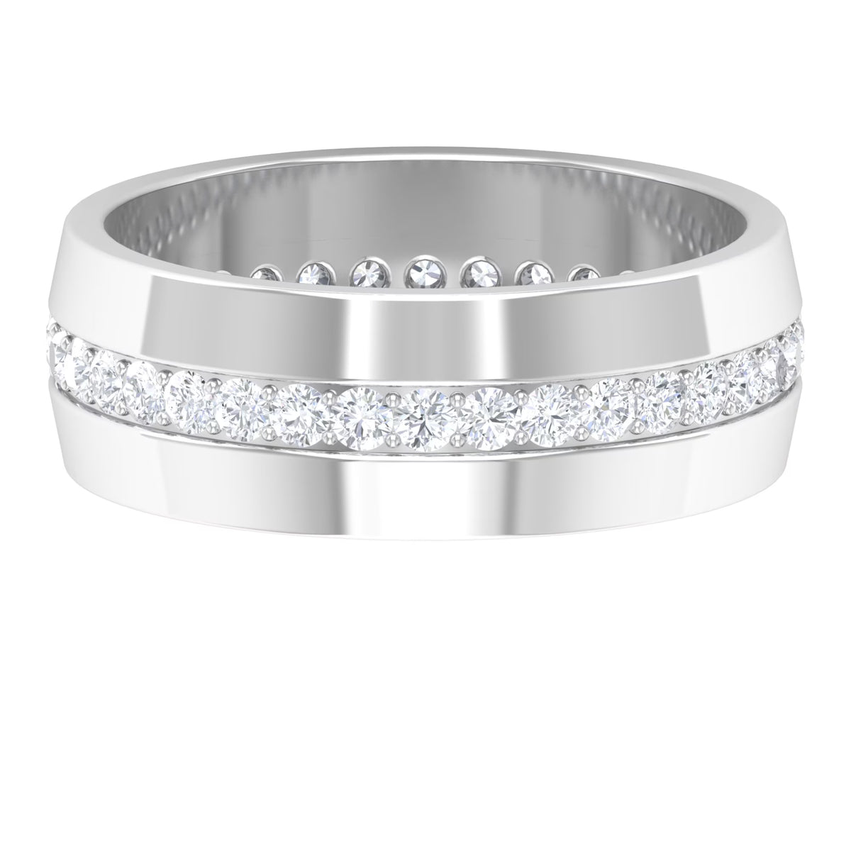 925 Sterling Silver Eternity Band Ring Y9880