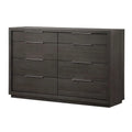 Gray 8 Drawer Dresser D35113