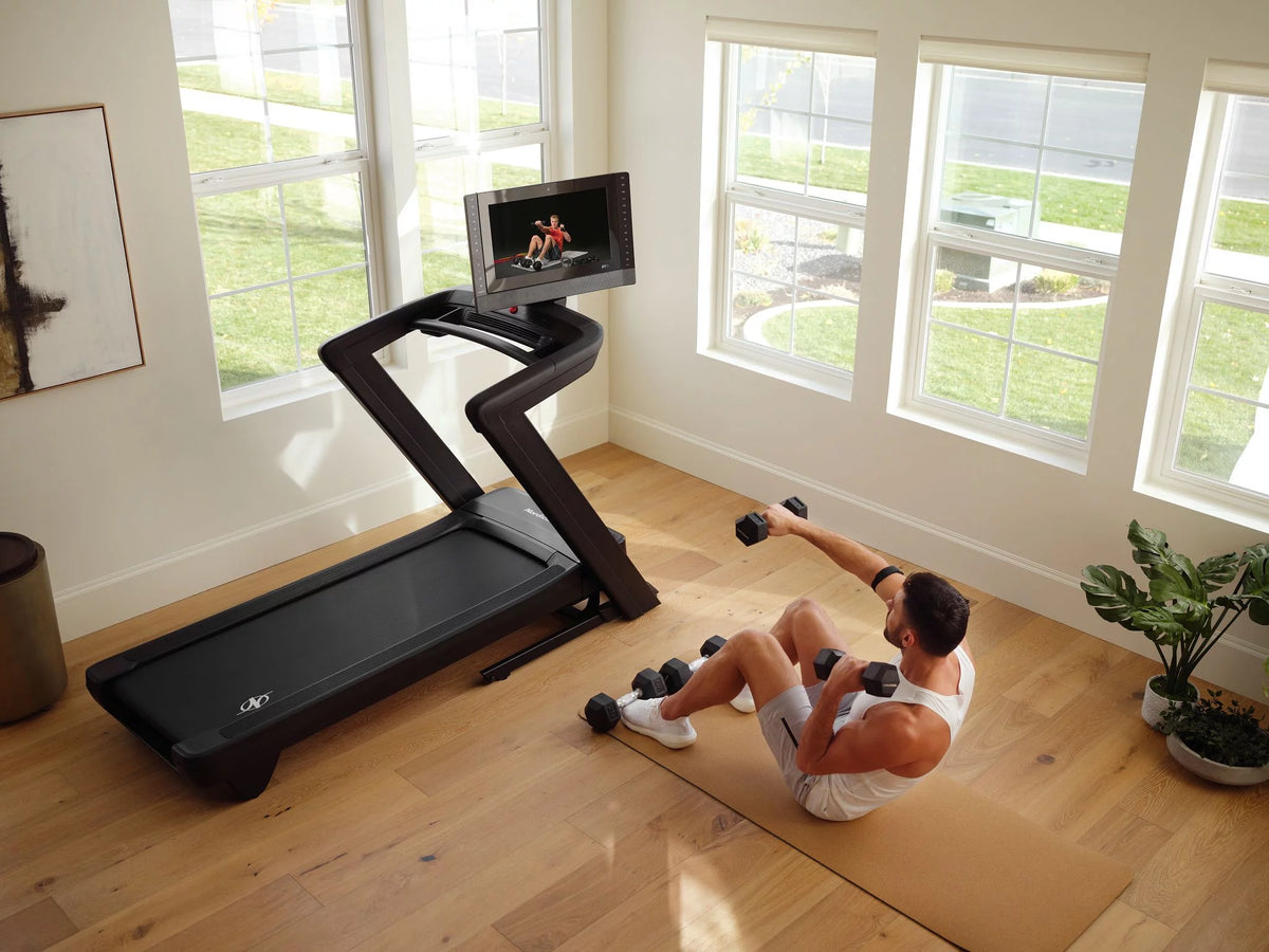 Treadmill with 22” Pivoting Touchscreen P690396