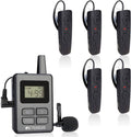 1 Transmitter and 5 Receivers Wireless Tour Guide System G698