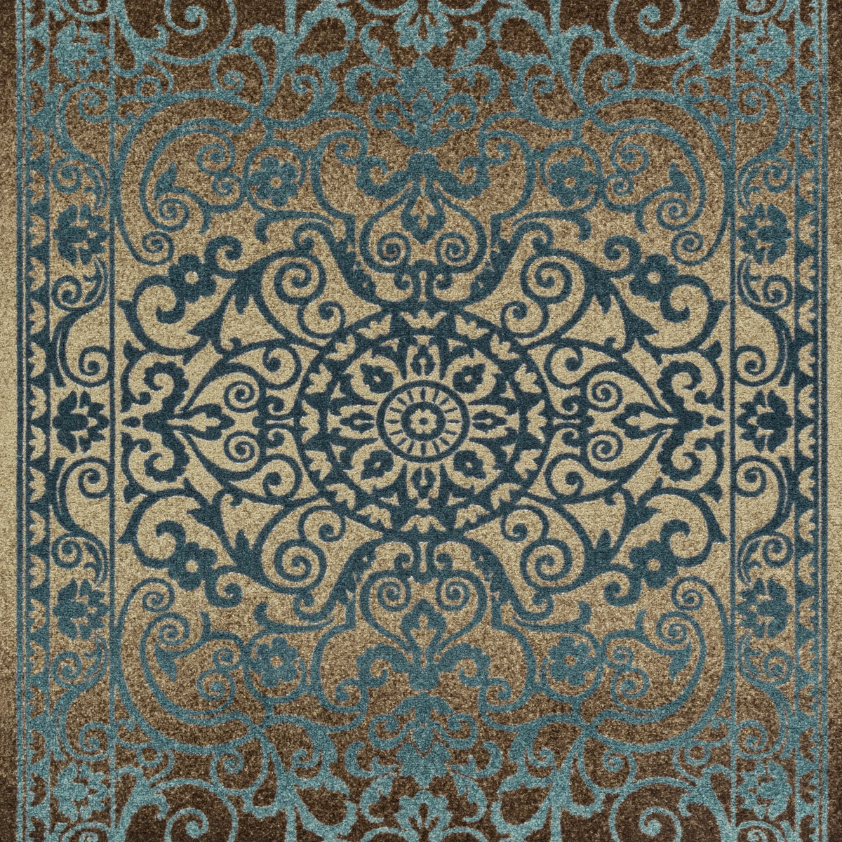 Blue Brown 5' x 7' Area Rug A82469