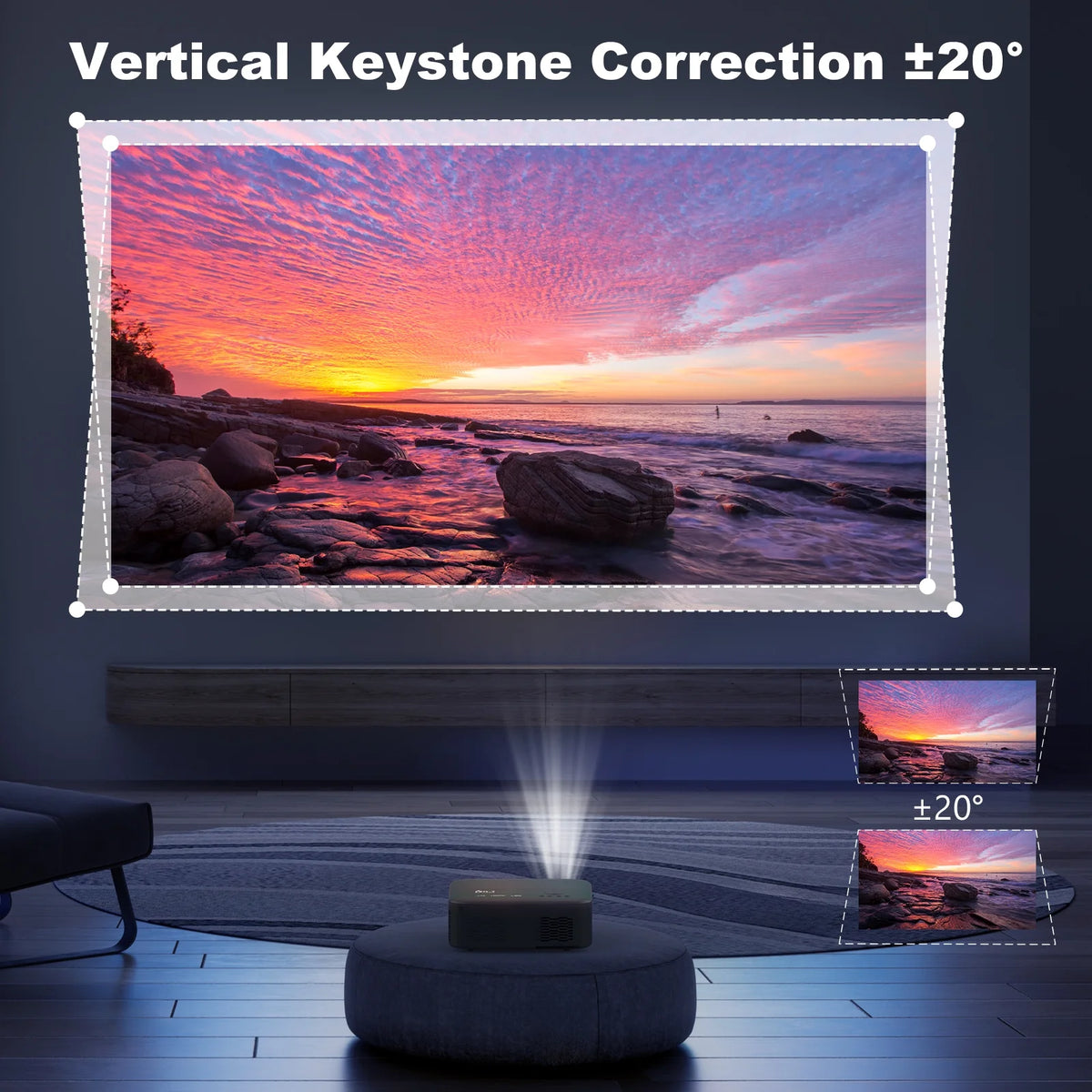 5G WiFi Bluetooth Native 1080P LCD Projector Z993