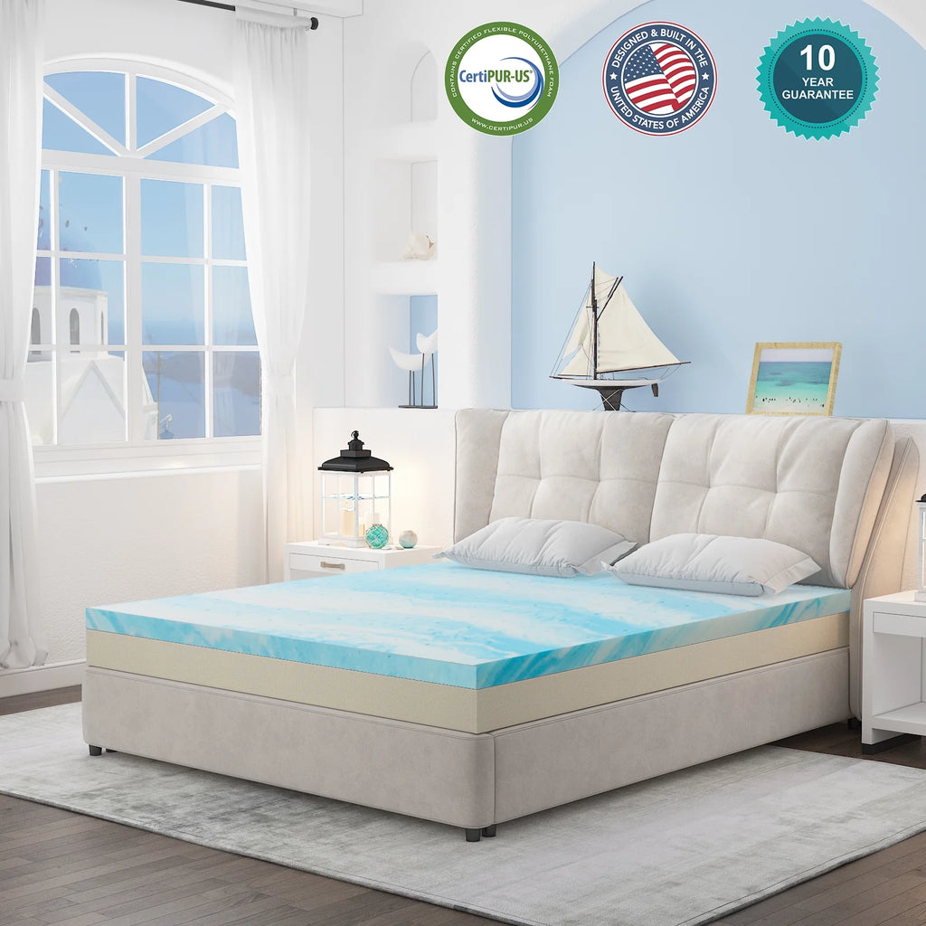 3 Inch Twin Gel Memory Foam Mattress Topper U50939