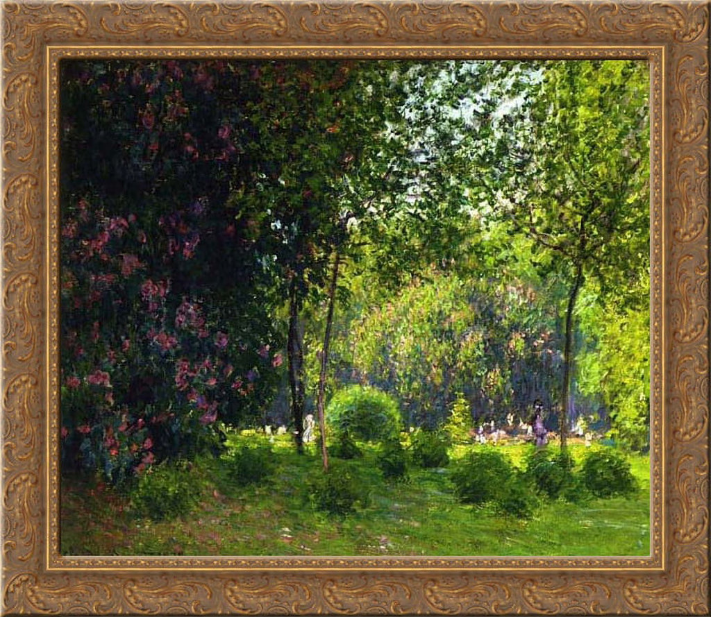 20x20 Gold Ornate Wood Framed Canvas Art G4296