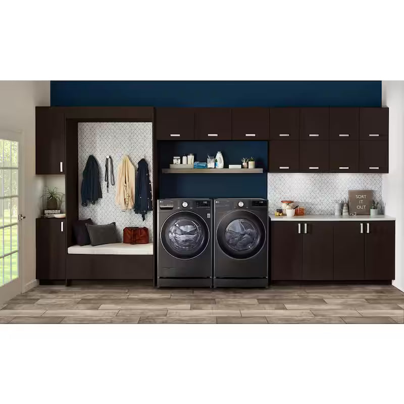 Black Steel Laundry Pedestal Y855