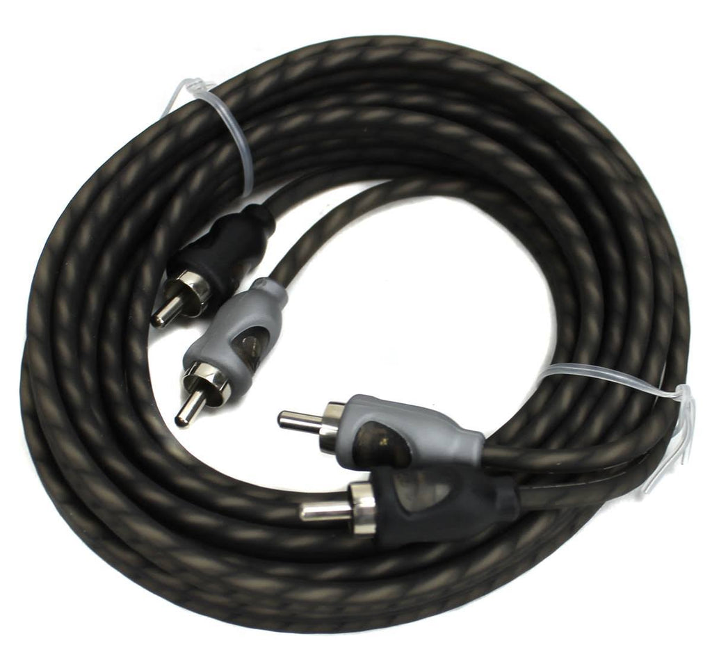 16 ft Twisted 2 CH RCA Car Audio Signal Cables U254