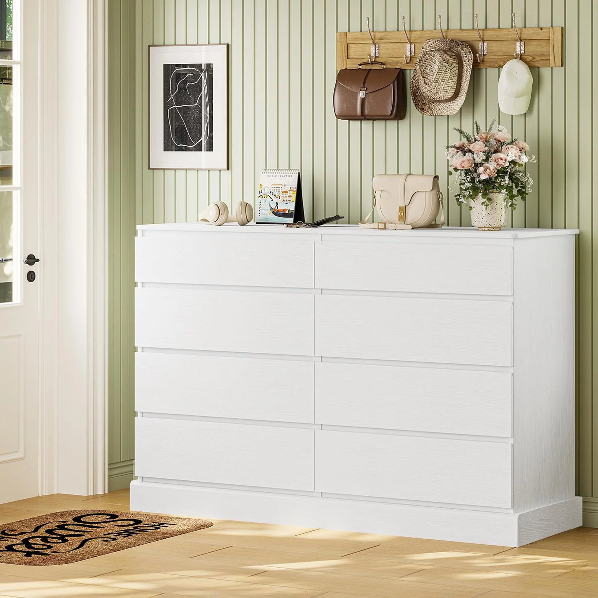 Black 6 Drawer Double Dresser L117824
