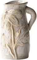 White Ceramic Vase with Handle R507741