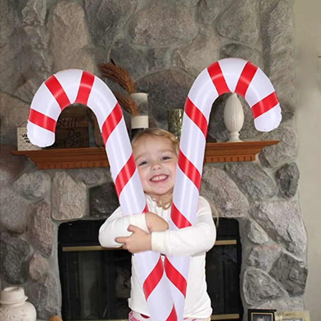 Inflatable Candy Canes Christmas Balloons Outdoor Decoration B9059