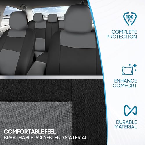 Solid Black Full Set Car Seat Covers O612528