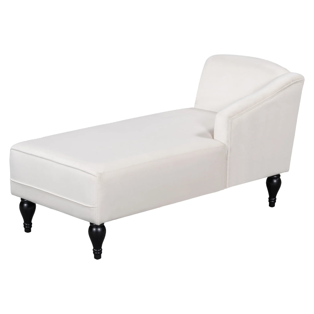 58 inch Velvet Button Tufted Chaise Lounge Sofa G56672