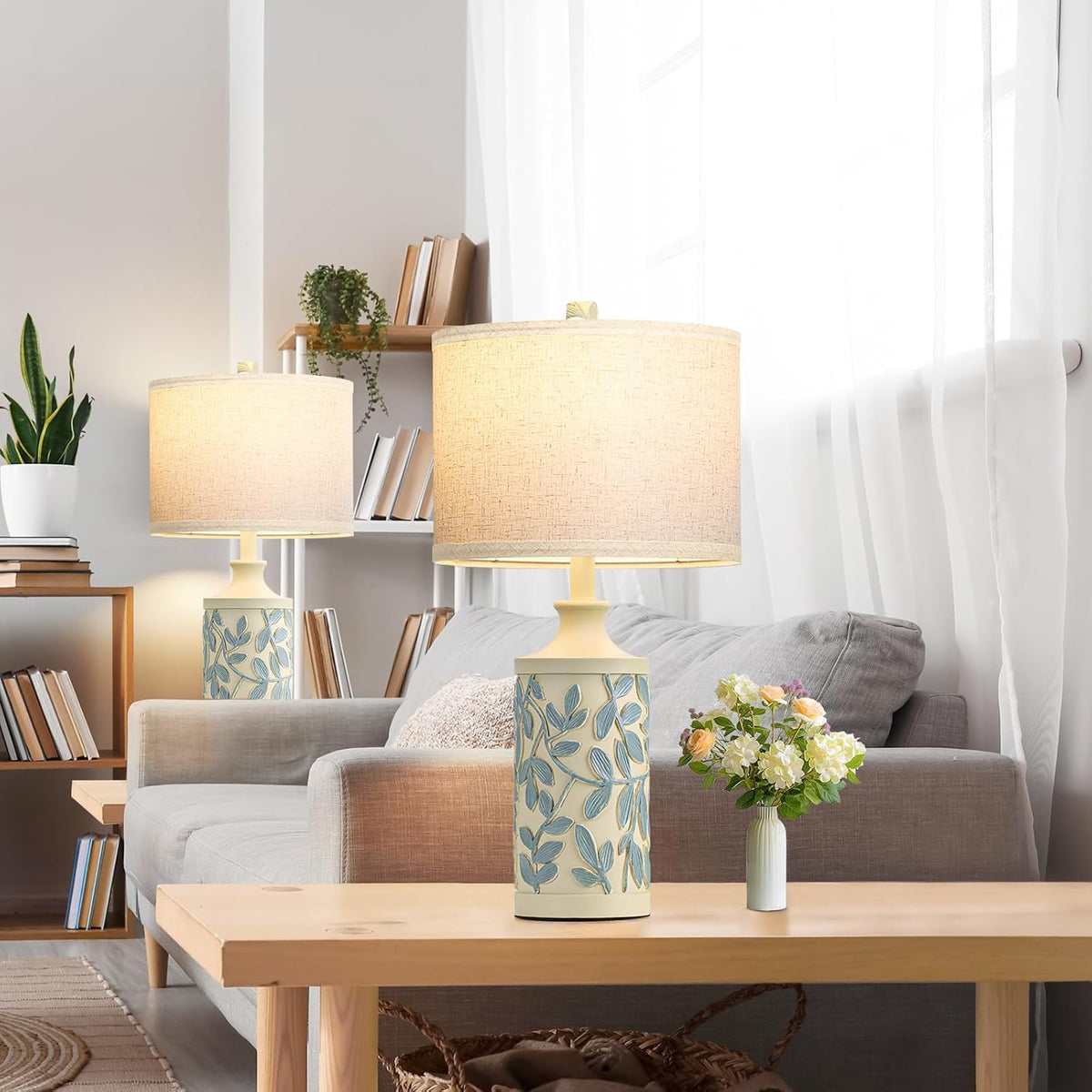 Cream Table Lamps Set of 2 S741170