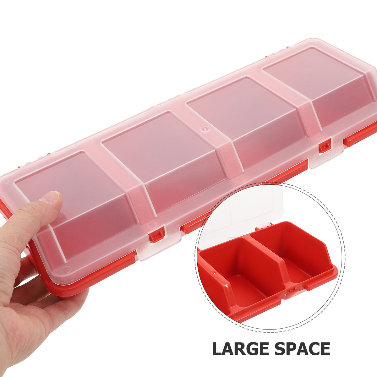 2 Pcs Screw and Nail Organizers Storage Parts Box C314
